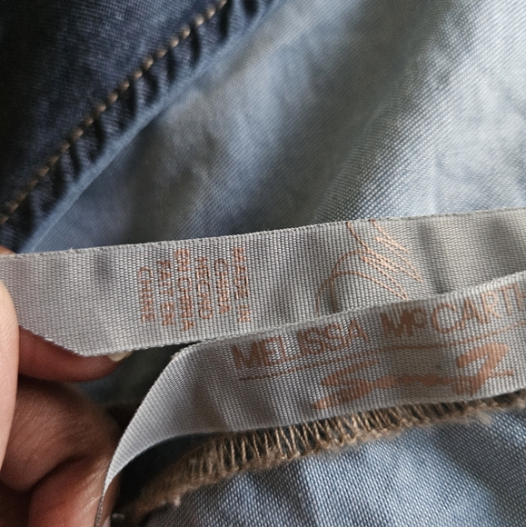 Melissa McCarthy Seven7 Colorblock Chambray Dress - XL - Picture 3 of 10